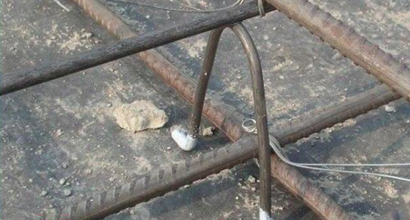 steel rebar in concrete construction